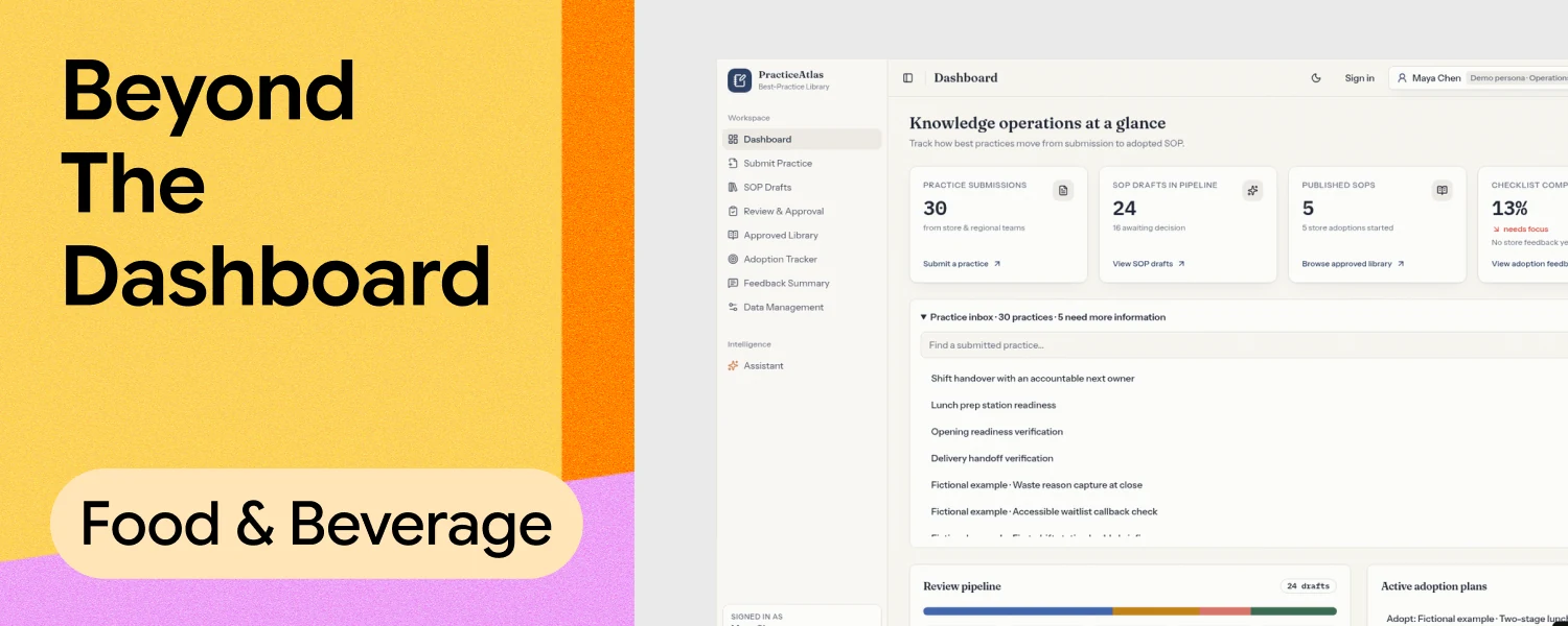 Beyond the Dashboard: Build Smarter Food and Beverage Operations with AI Workflows — Enter